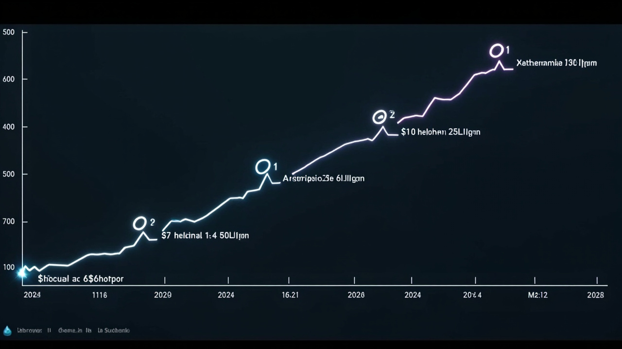 A steep exponential revenue curve from $1 billion to $19 billion plotted against a timeline from late 2024 to March 2026, with Anthropic and OpenAI logos marking their respective positions