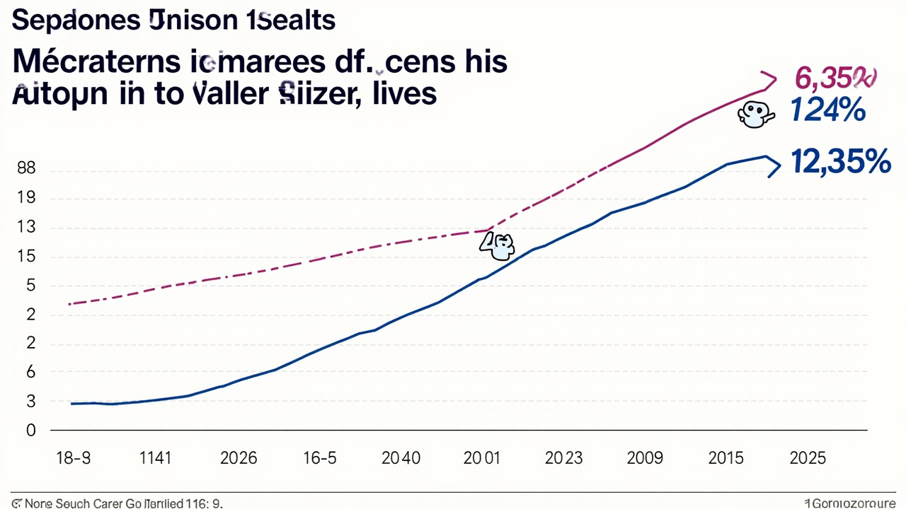 An infographic showing the percentage of US adults aged 18-29 who are sexually inactive rising from 15 percent in 2010 to 25 percent in 2025