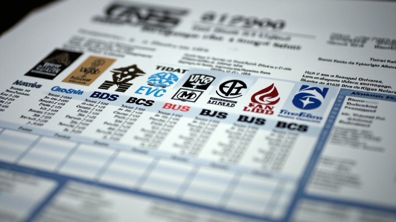 A row of defense contractor logos overlaid on a Pentagon budget document