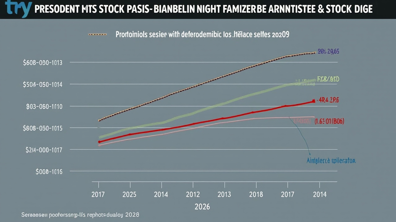 Stock performance chart showing divergent returns among major defense contractors in 2026