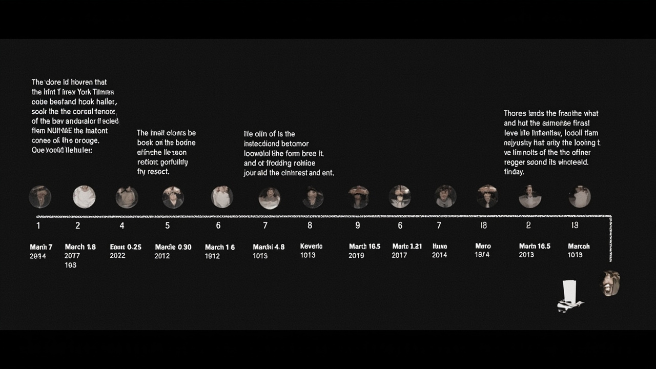 A timeline graphic showing key dates in the Noma abuse allegations from the first New York Times report on March 7 through Redzepi's resignation on March 12