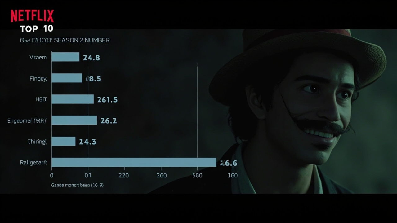 A Netflix Top 10 chart showing One Piece Season 2 at Number 1 with 16.8 million views displayed in the engagement column