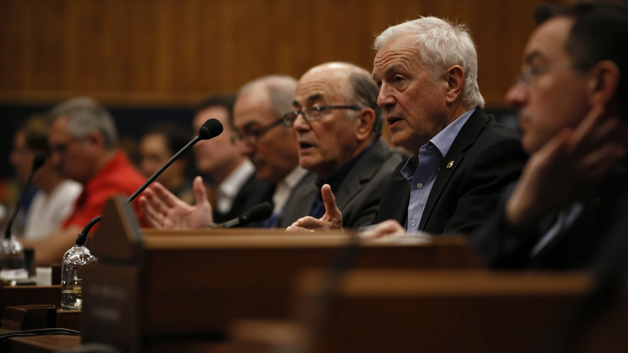 Kansas City Council chamber during budget hearing, residents speaking during public comment period
