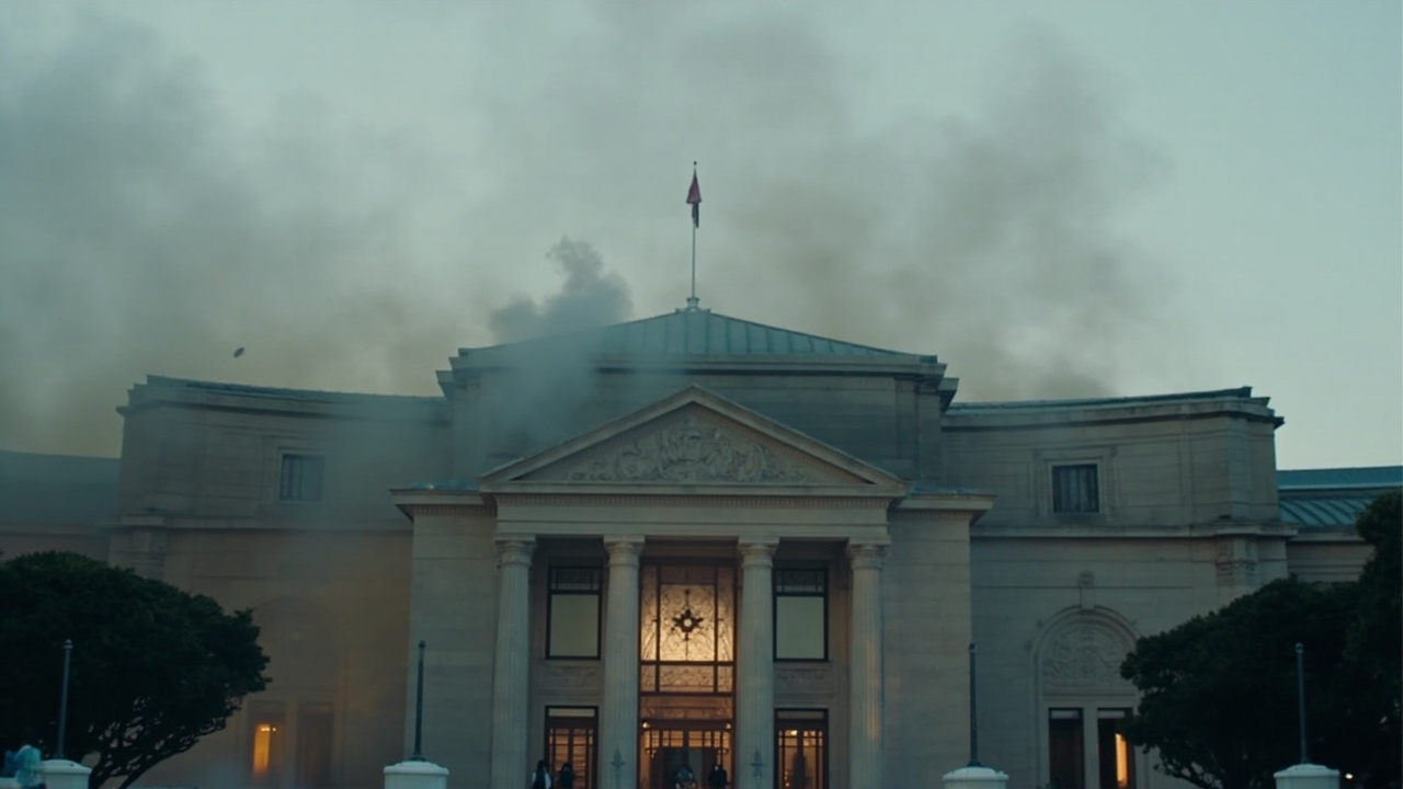 The South Korean National Assembly building in Seoul as political tensions escalate