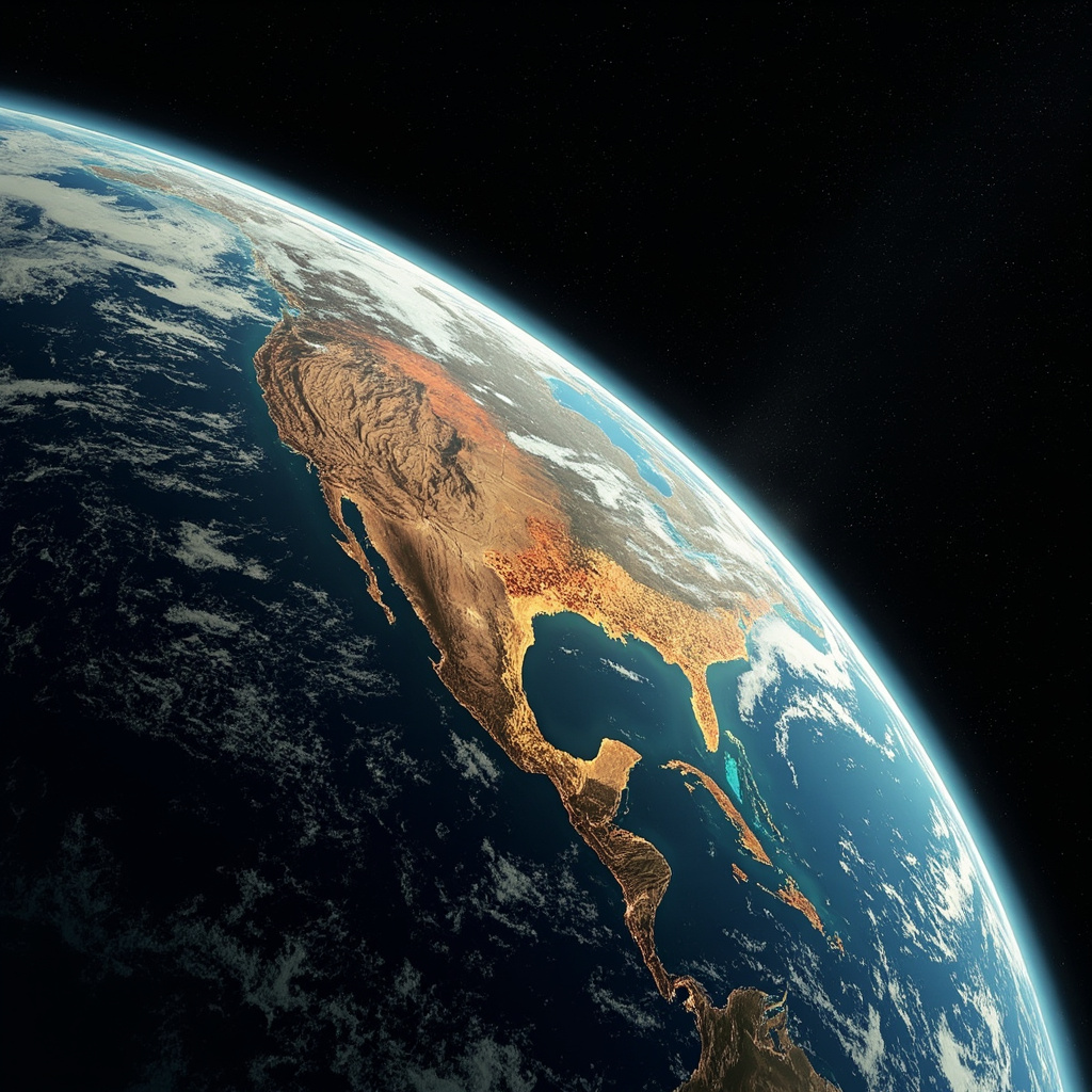 A data visualization of global temperature anomalies from 2015 to 2025 showing consistent upward trend