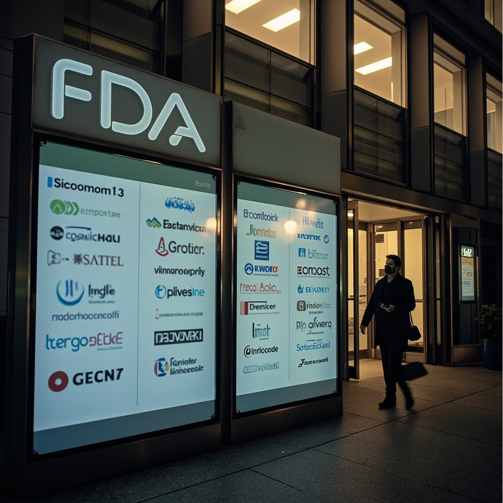 Telehealth consultation screen showing weight loss medication discussion, representing FDA enforcement action