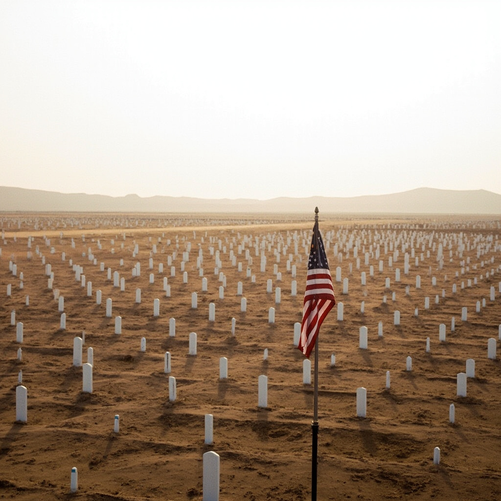 Split image: left shows a destroyed Iranian industrial facility at night with fires still burning; right shows a New York Stock Exchange board with red numbers