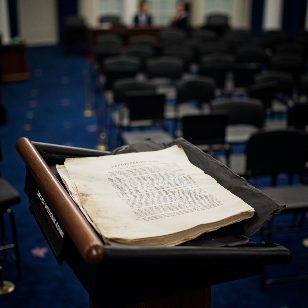 White House south lawn with American flag, representing AI policy announcement March 2026