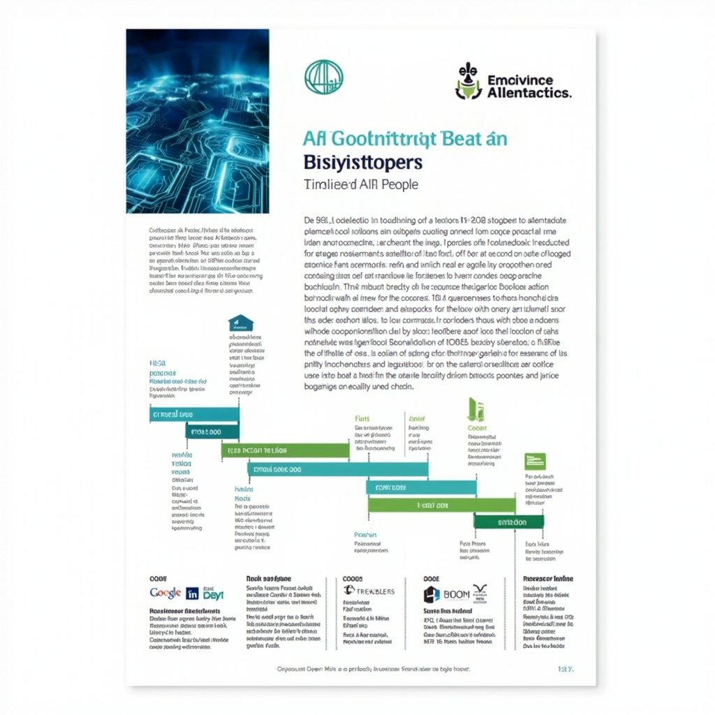 Morgan Stanley research report cover page with AI breakthrough timeline chart