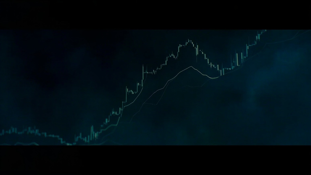Split screen showing two oil price charts diverging sharply, one much higher than the other