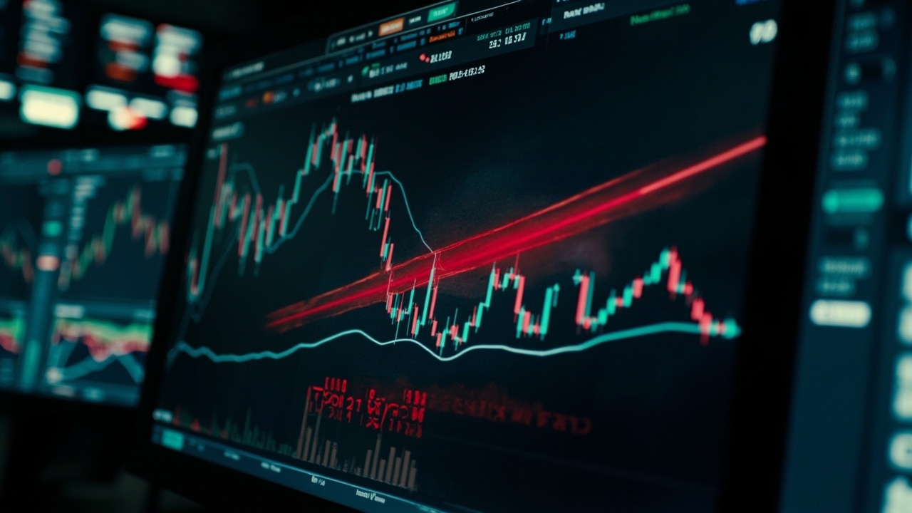 A frozen stock trading screen with a red halt notification