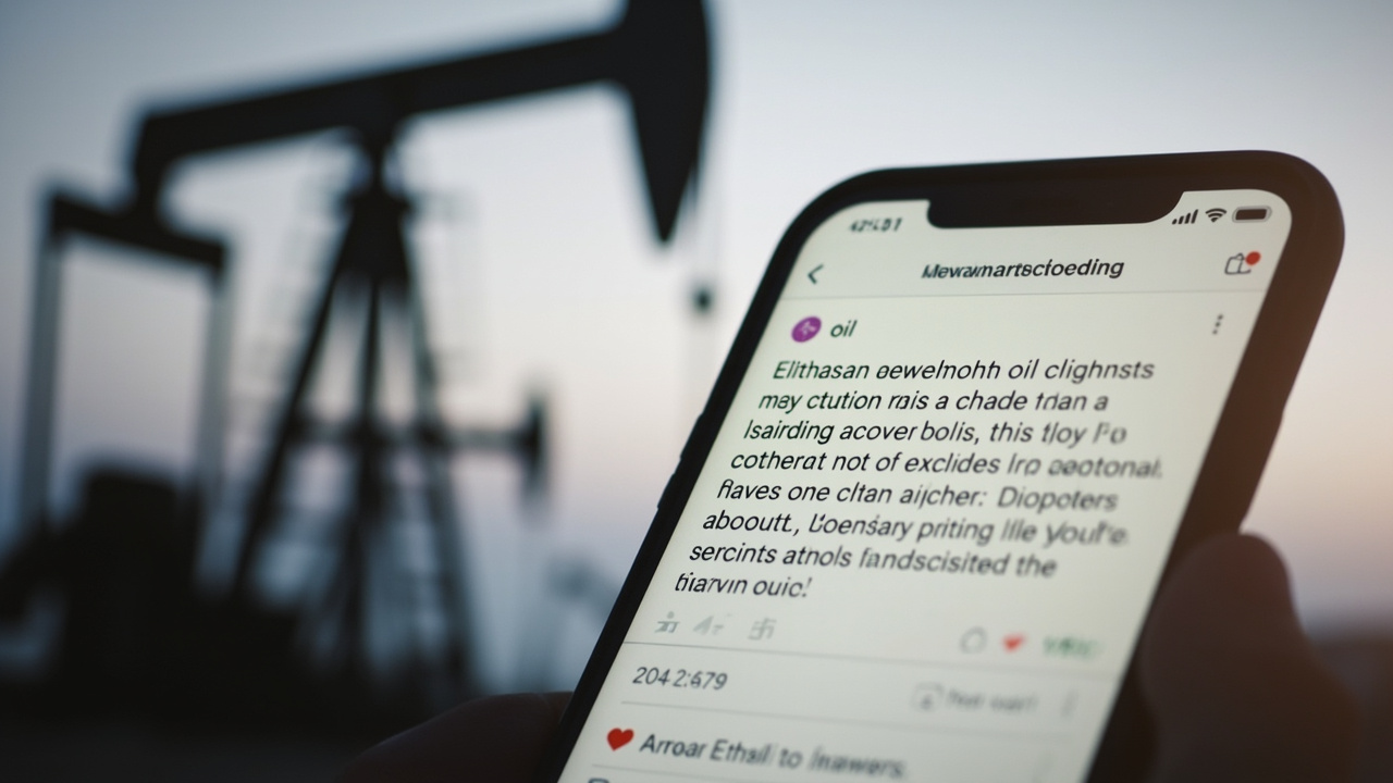 A smartphone screen showing a Truth Social post with all-caps text
