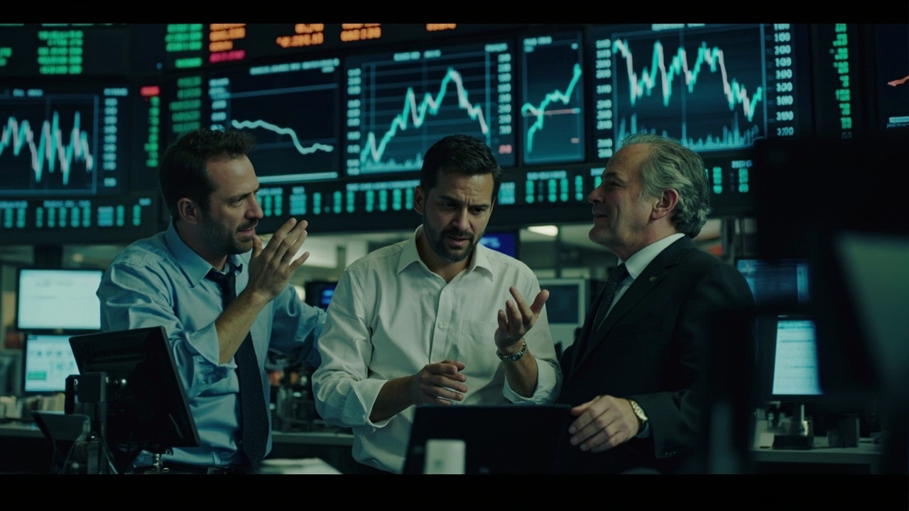 A split image of oil trading screens showing two different price levels side by side