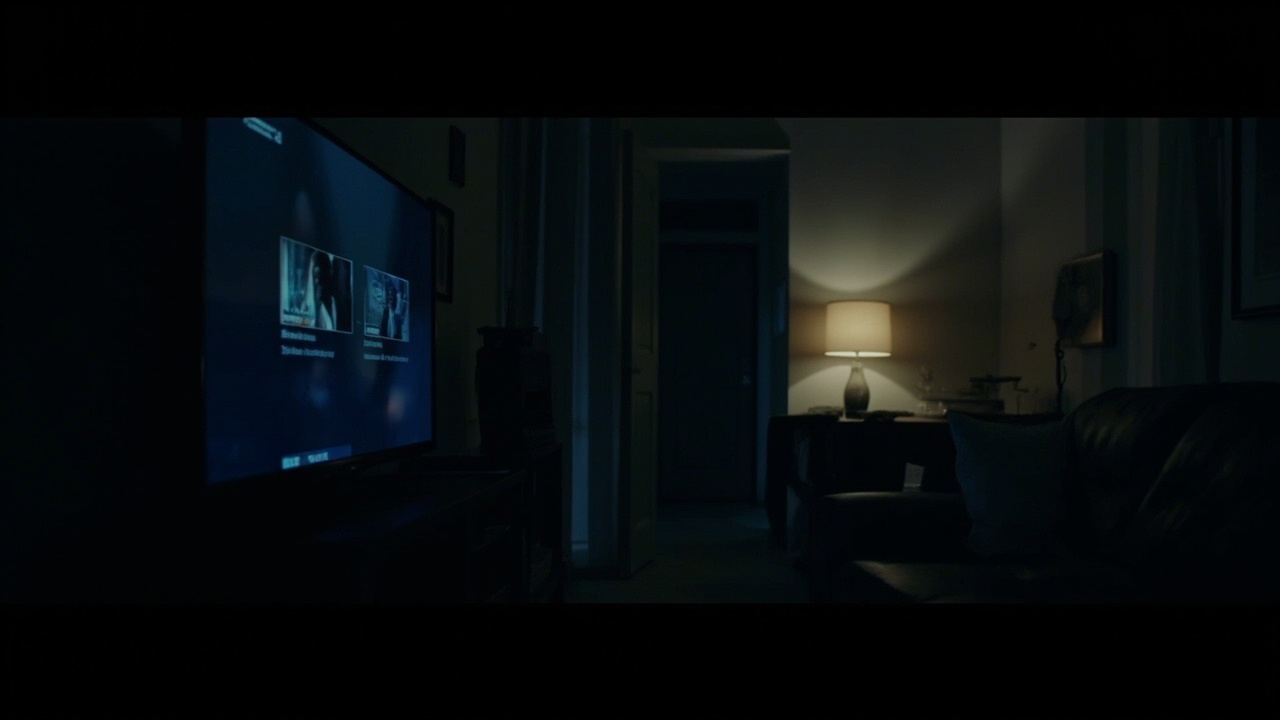 A split screen showing dark superhero imagery and neon-lit youth drama