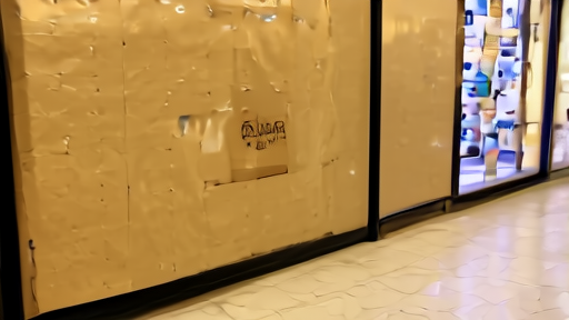 Dark Eddie Bauer storefront in Bellevue mall, lights out, windows papered over