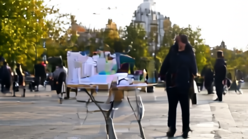 Ohio volunteer with clipboard collecting signatures on a sidewalk in Columbus, folding table behind