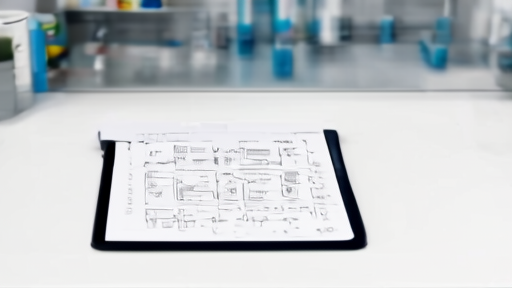 Compounding pharmacy bench with GLP-1 vials and compliance paperwork