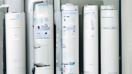 Helium cylinders and a hospital MRI service corridor