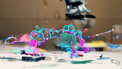 Flexible printed neural device beside mouse brain slice rig