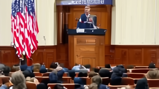 Education secretary speaking at school auditorium podium