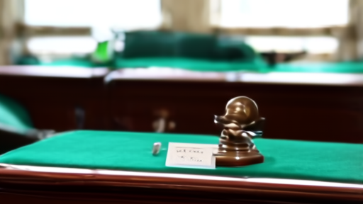 Senate Banking Committee dais empty, name plate for Senator Tillis, gavel resting on green felt