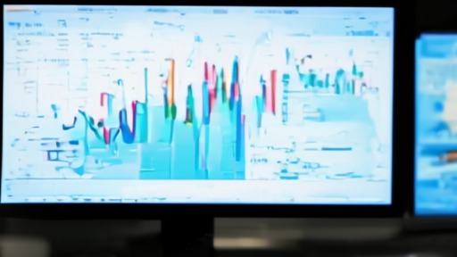 A trader's screen shows the Brent curve and headlines about scrapped Iran talks