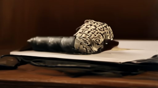Vintage CBS Radio microphone on a quiet broadcast desk, dim studio light, no operator