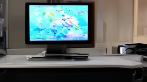A newsroom desk at Press TV's Tehran headquarters with a broadcast feed visible on monitors.
