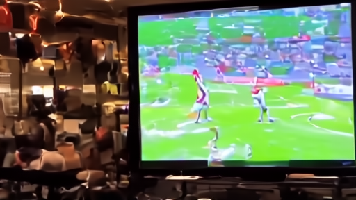 Neighborhood sports bar showing local games through streaming apps and over-the-air TV