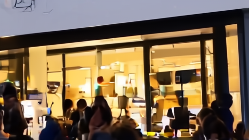 Concert venue box office with fans checking mobile ticket exchange screens