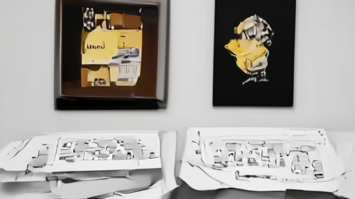 A music-rights conference room with contracts and a platinum record