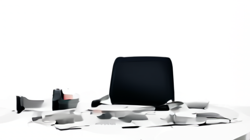Design boardroom with an empty chair and AI vendor contract folder