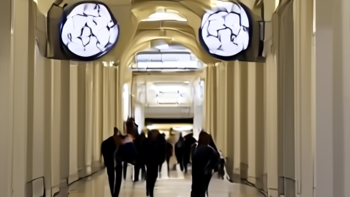 Two clocks above a Capitol hallway, one marked April 30 and one marked FISC certifications