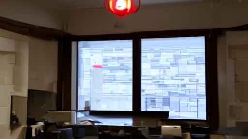 CBS News Radio control room with on-air light illuminated and a network clock visible above the studio glass.