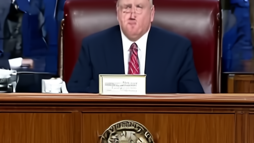 King Charles III at the rostrum of the U.S. House of Representatives, the chamber on its feet during a standing ovation.