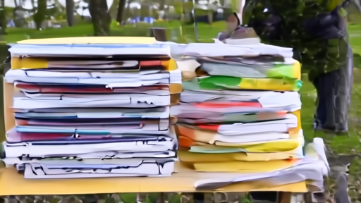 A petition signing table outside an Ohio community college Earth Day event, with clipboards and a hand-lettered sign.