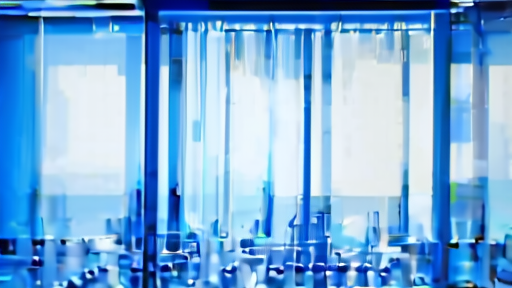 Photolithography stepper inside a foundry cleanroom, two technicians in bunny suits at the panel.