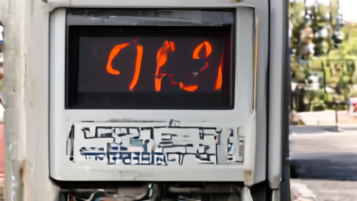A pump display in suburban America showing a $4.18 regular price under afternoon sun