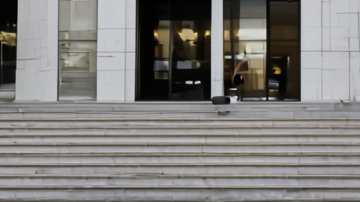 A federal courthouse exterior in Houston in late afternoon light.