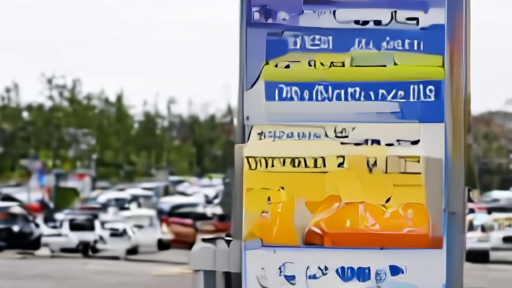 A petrol station price board in a European city showing diesel and unleaded prices in euros.
