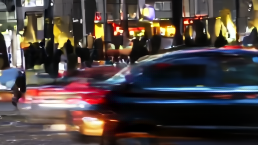 A New York theater marquee at evening with Devil Wears Prada 2 lit on the marquee in white letters and a small queue forming on the sidewalk under streetlights.