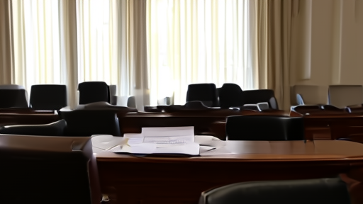 A House Armed Services Committee hearing room with empty chairs and the committee letterhead visible on a witness table