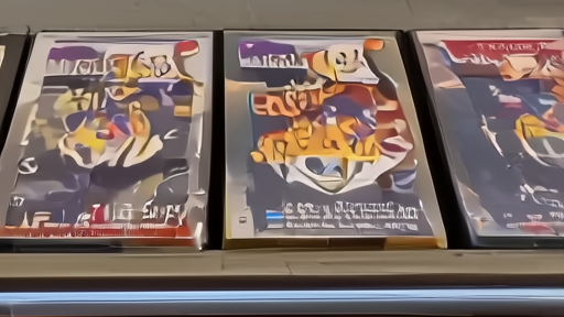 A row of vinyl pressings of Olivia Rodrigo's drop dead in different jacket variants laid on a record-store counter under fluorescent light.