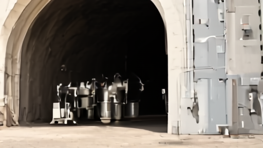 Empty federal helium storage cavern entrance in Amarillo Texas