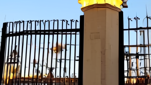 Paramount Pictures water tower at the studio's Melrose gate in Hollywood with a Warner Bros. logo visible across the boulevard composite.