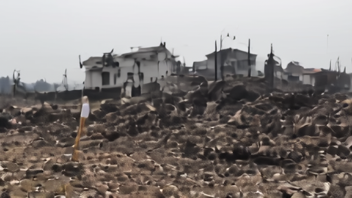 Burned-out remains of a California home with surveyor stakes in the ashes and an insurance adjuster's clipboard in the foreground.