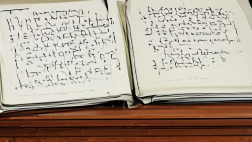 A federal courtroom sketch of Brockman on the stand with an exhibits binder open to a journal page