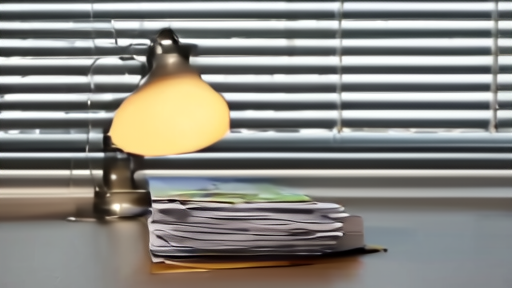 SEC filing pages stacked on a desk with Cybertruck silhouette behind