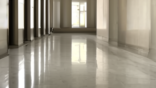An empty hallway outside the OMB suite at the Eisenhower Executive Office Building
