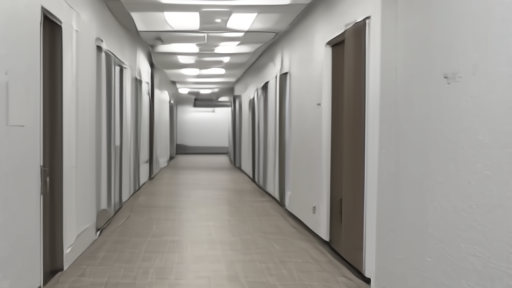 Two federal doors marked by architecture, one Pentagon corridor and one civilian agency hallway.